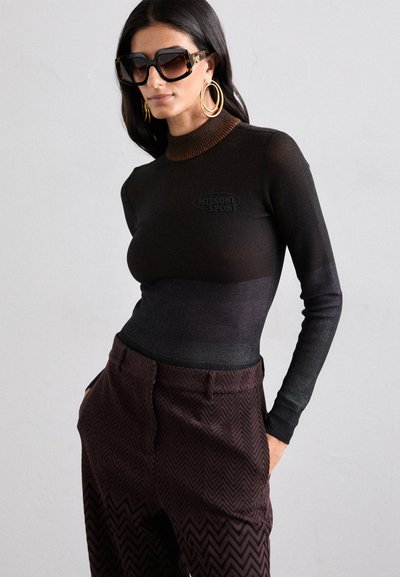 Missoni TROUSERS - Calças - chocolate plum