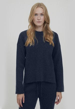 BYNASIKA JUMPER - Strickpullover - indigo blue melange