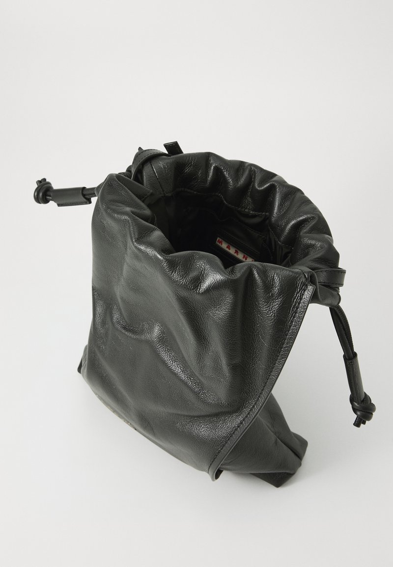 Marni DRAWSTRING MEDIUM UNISEX - Sac bandoulière - black