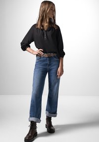 Street One Studio RAGLAN IN UNIFARBE - Bluse - schwarz