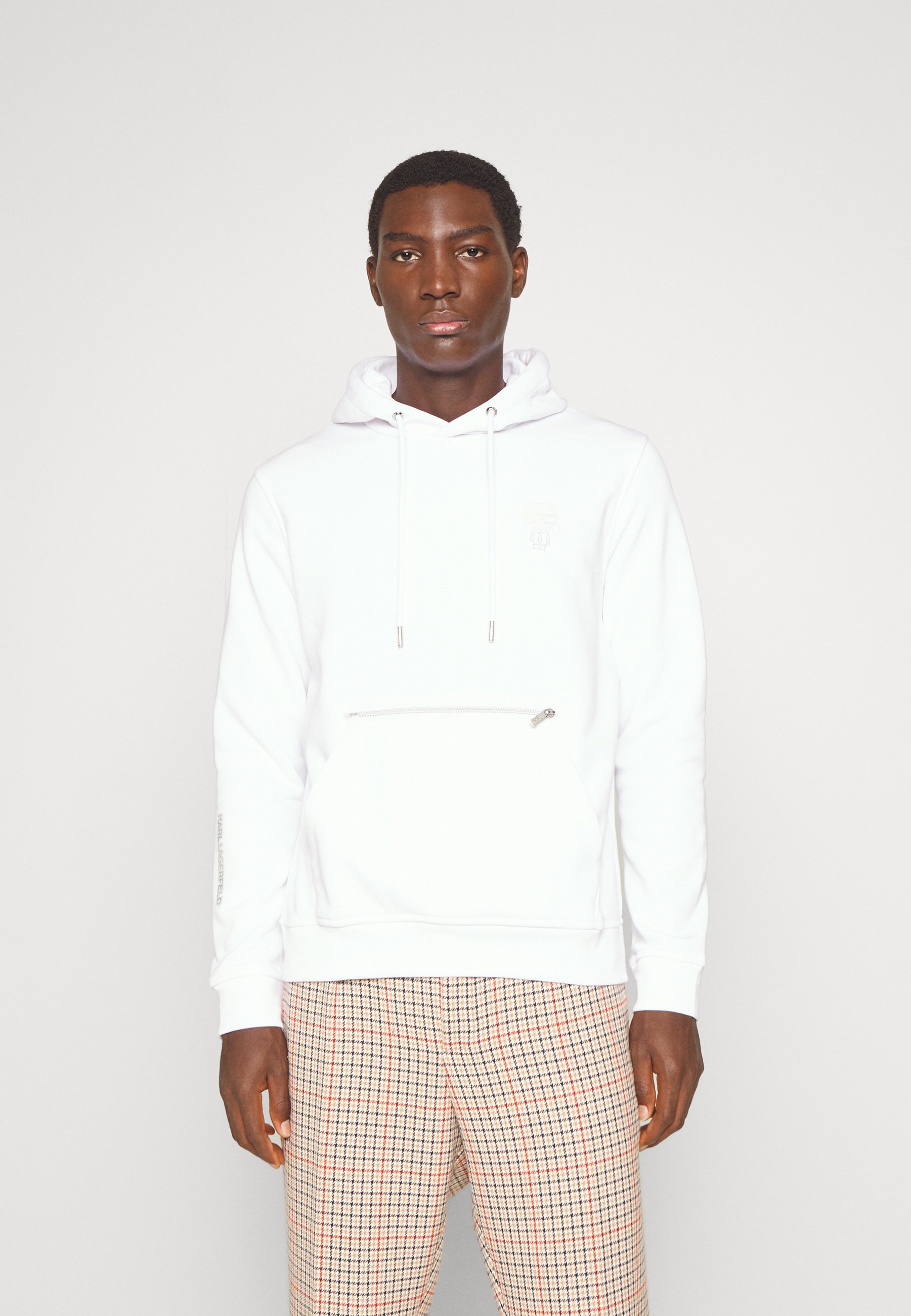 Karl Lagerfeld Hoody Sweatshirt, Men's, Size: XXL, White