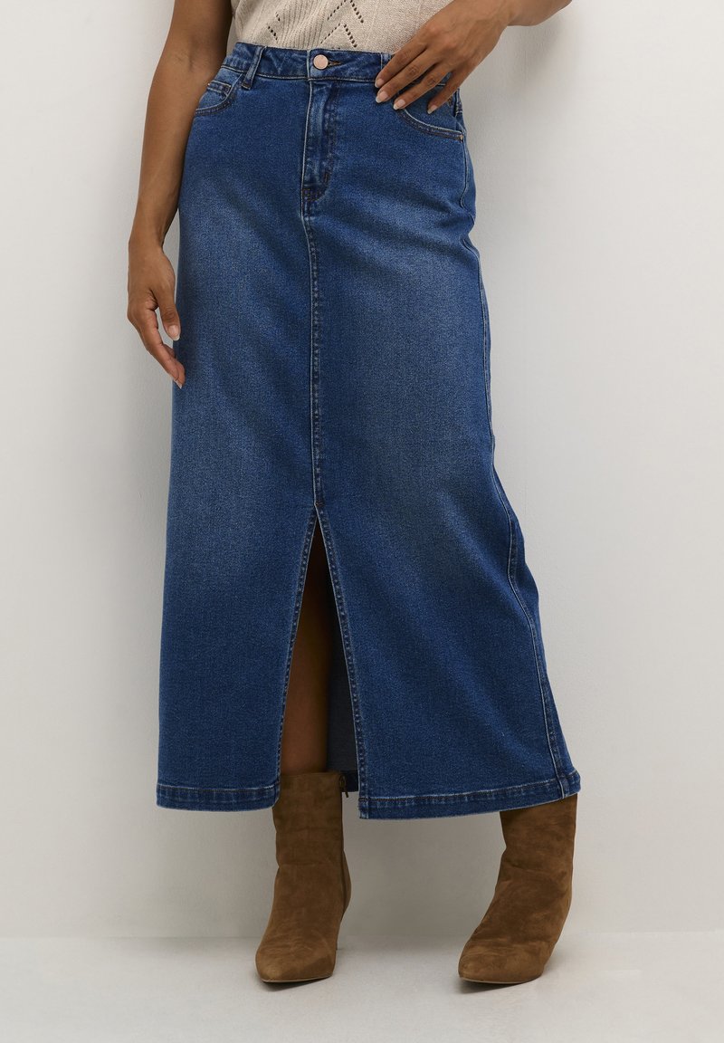 Cream - EBBA  - Maxi szoknya - reno medium blue denim, Nagyítás