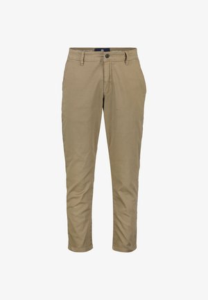 MIT MICROSTRUKTUR COMFORT FIT - Trousers - brindle beige