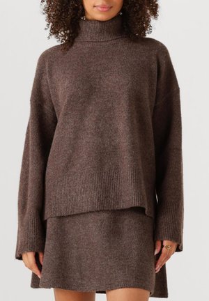 GWENDA - Jumper - brown melange