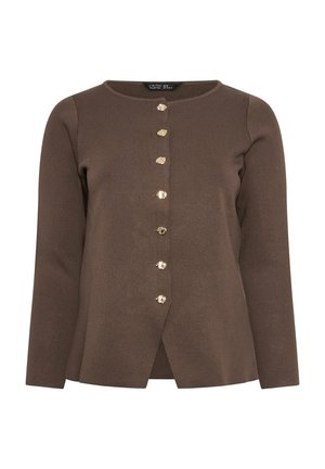 Yours Clothing, Gilet - chocolate