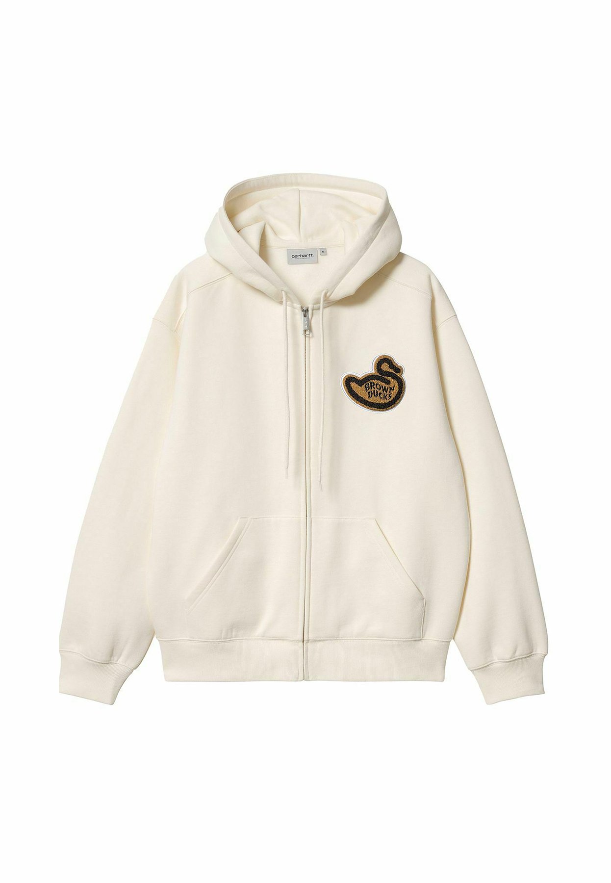 Carhartt WIP BROWN DUCKS - Zip-up sweatshirt - wax/off-white