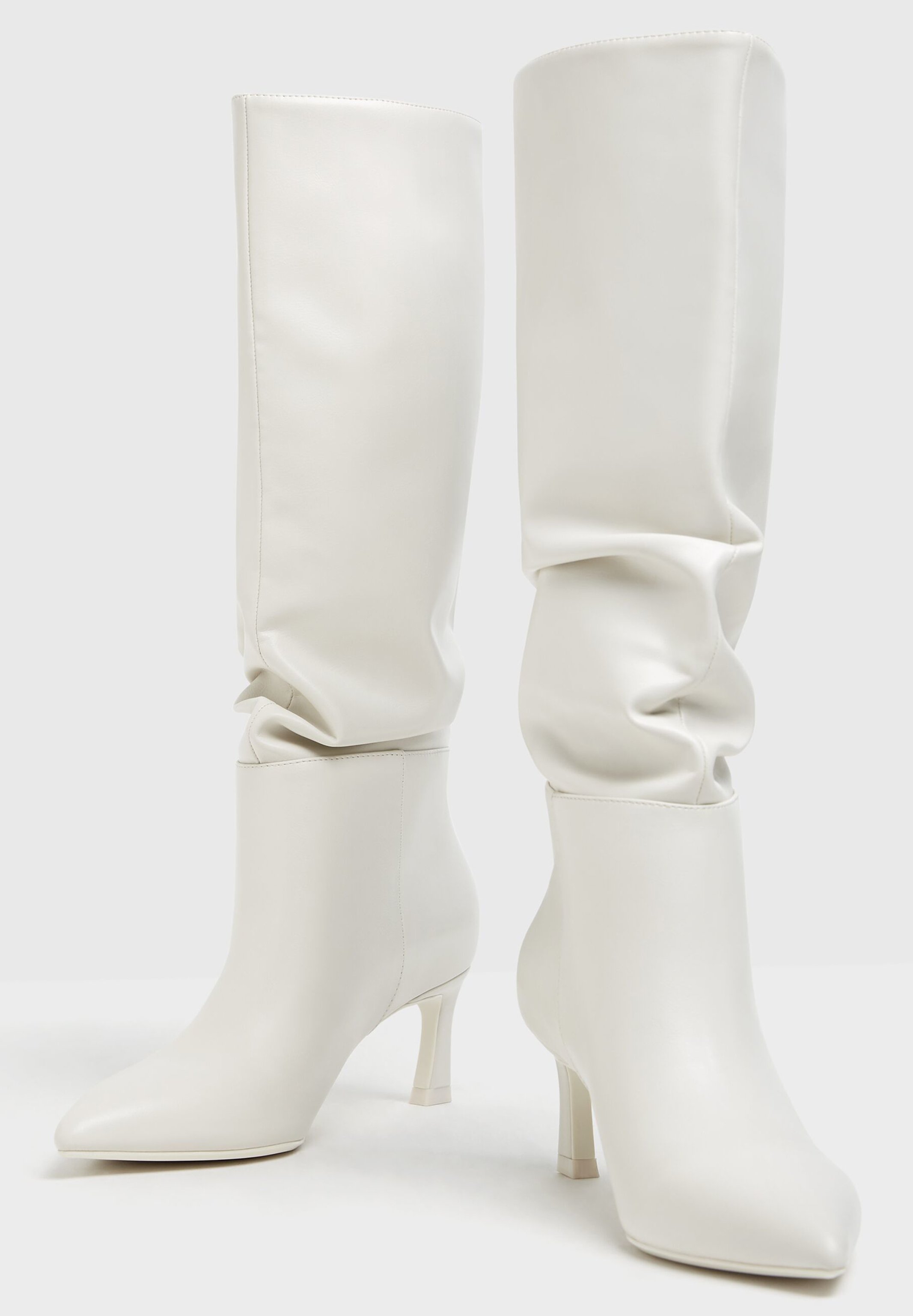 Bershka Laarzen - white/wit - Zalando.nl