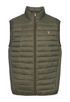 U.S. Polo Assn. MAKS PUFFER - Brezrokavnik - forest night