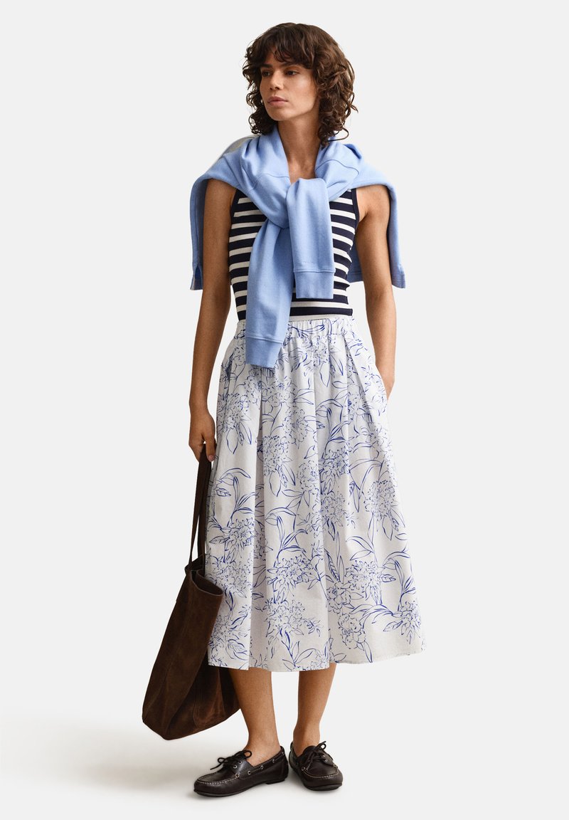 GANT STRIPED TANK - Top - evening blue
