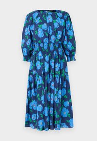 SPRINGTIME BLOOMS SMOCK DRESS - Kasdienė suknelė - planetary navy