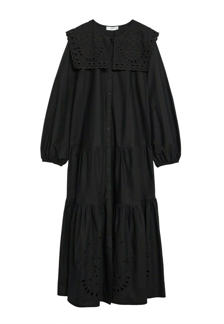 Mango Maxi-jurk zwart Mango Maxi-jurk zwart