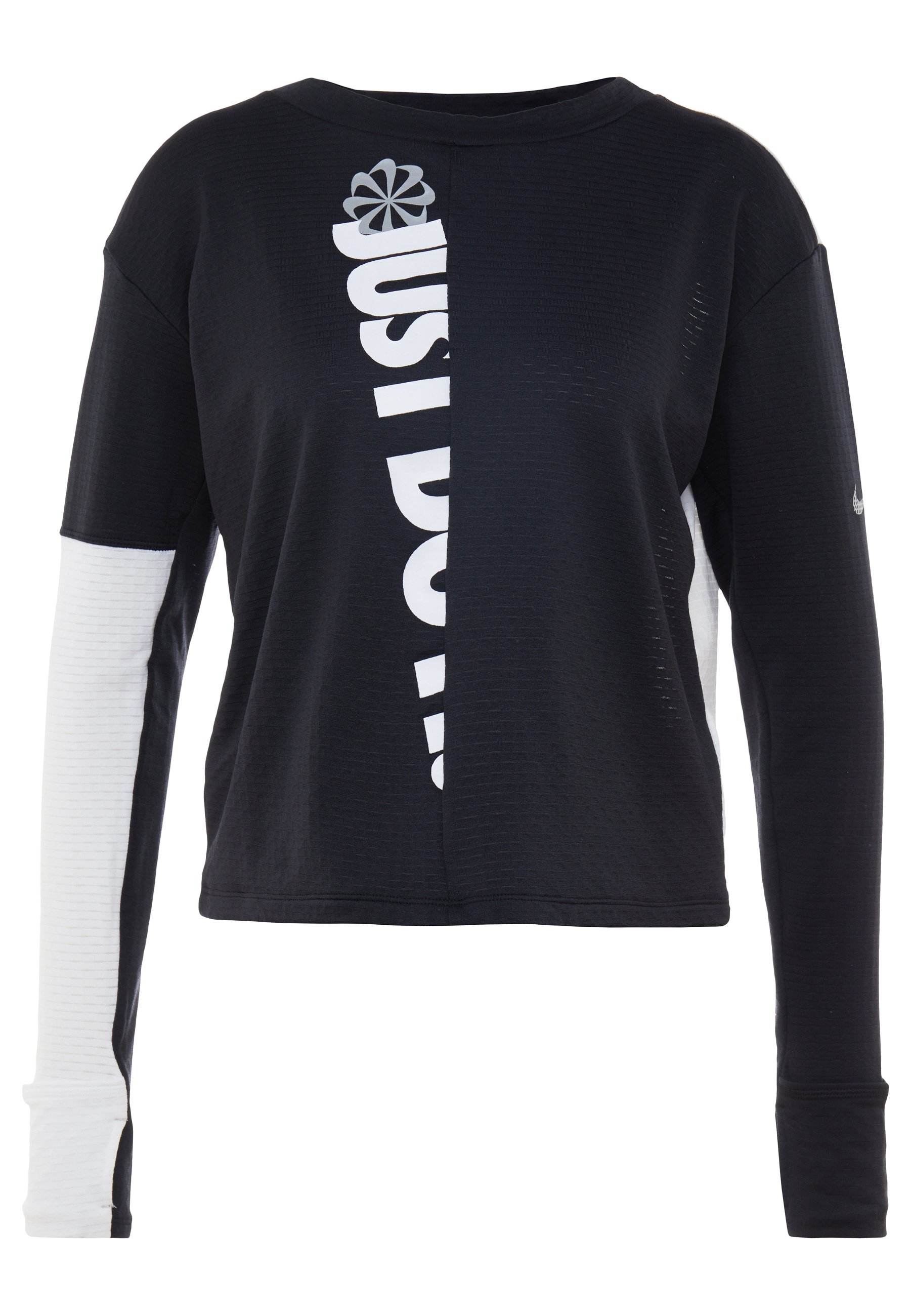 Nike Performance TOP CREW Funktionsshirt blackwhite Nike Sportswear CREW Sweatshirt obsidianwhiteindigo