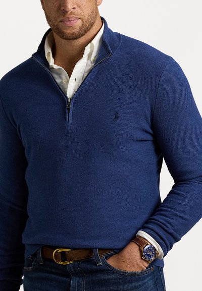 Polo Ralph Lauren Big & Tall QUARTER-ZIP JUMPER - Trui - rustic navy heather