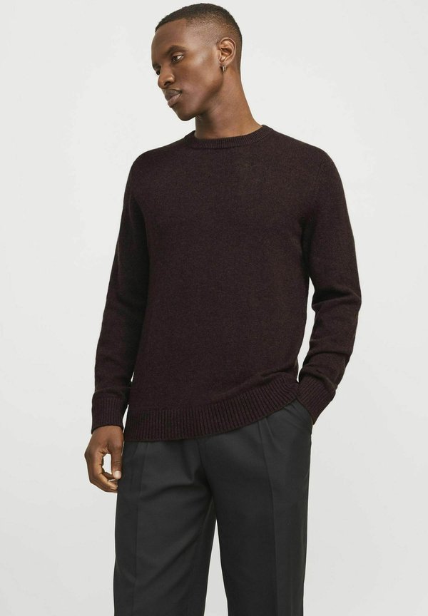 PULLOVER - Strickpullover - chocolate plum