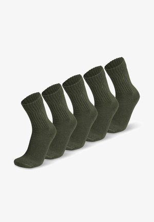 EXTREME WORK 5 PACK - Socks - oliv