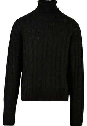 BOXY ROLL NECK   - Jersey de punto - black