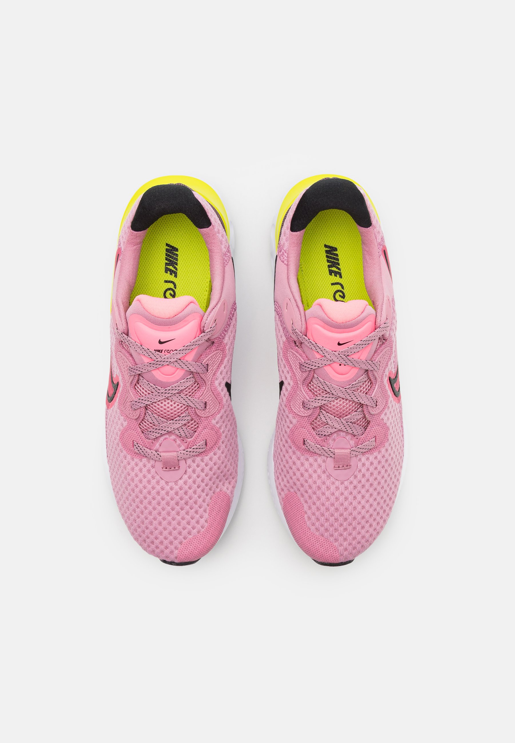 Nike Performance RENEW RUN 2 - Zapatillas de running neutras - elemental  pink/sunset pulse/black/cyber/rosa - Zalando.es