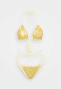 CRISS CROSS BRA BOTTOM - Bikini - asparagus