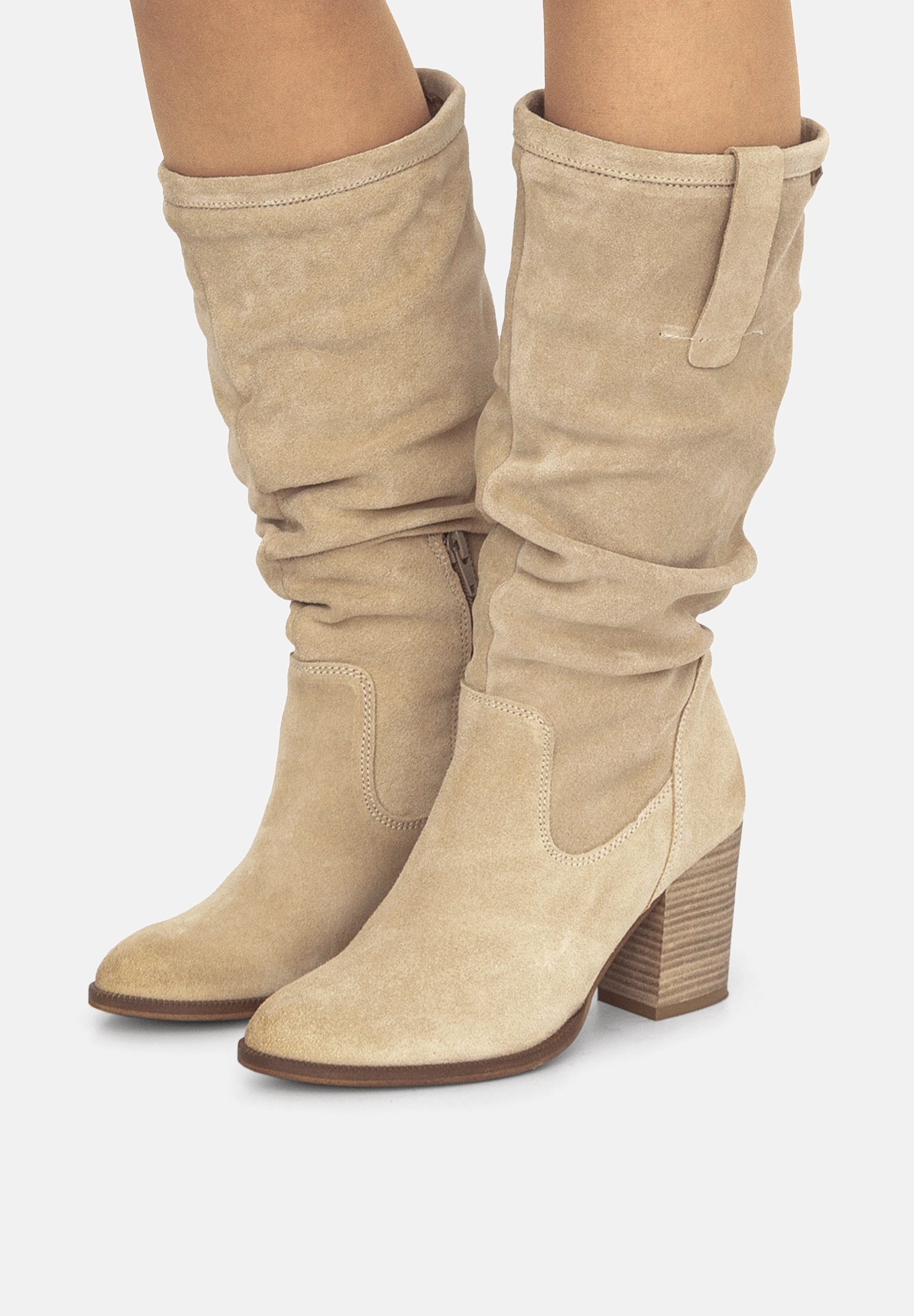 mtng Botas de tacón - beige - Zalando.es