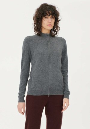 NATURFARBE MIT REISSVERSCHLUSS - Kofta - dark grey melange
