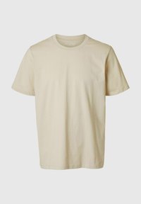 ASPEN SS O NECK NOOS - Lihtne T-särk - oatmeal