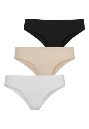 BRAZILIAN KNICKERS THREE PACK - Slip - black