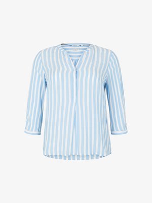 TOM TAILOR, Bluse - bleu/white
