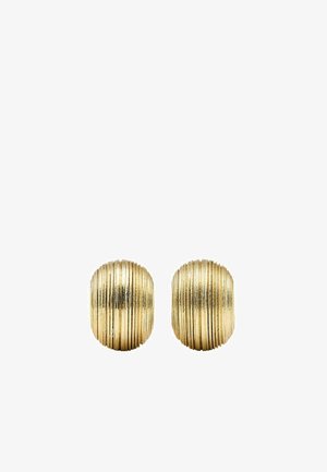 Massimo Dutti, HOOP EARRINGS RESIN DETAIL 04605806 - Ohrringe - gold-coloured