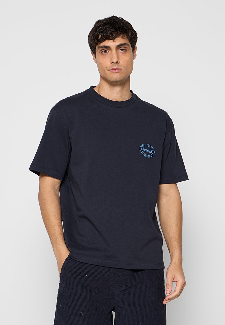 lindbergh T-shirt print donkerblauw