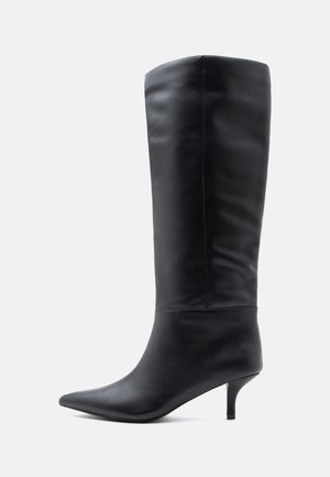 LEATHER - Boots - black