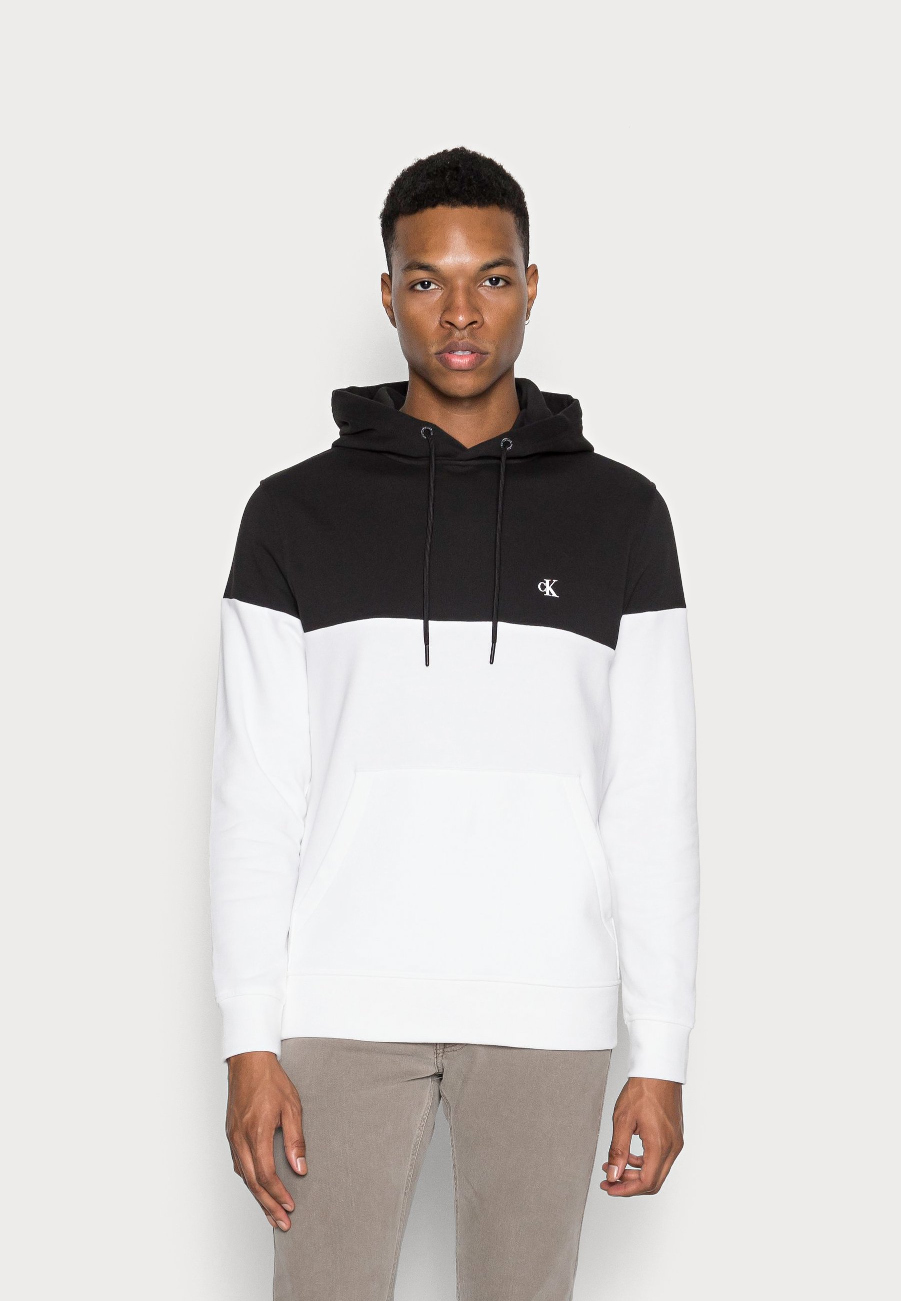Calvin klein hoodie black and white Clearance