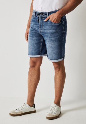 JOGG JEANSSHORTS - Denim shorts - blau