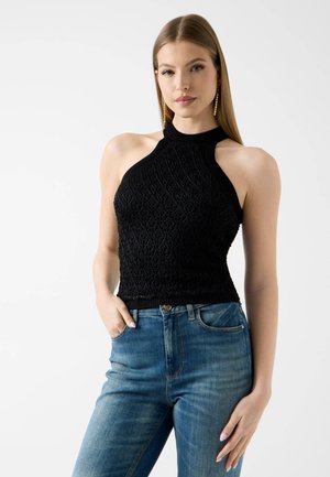 Guess HALTER-NECK-PULLOVER - Maglione - schwarz