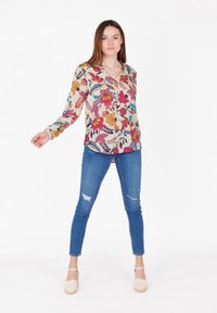 Key Largo BLOOM V-NECK - Camicetta - fuchsia pink
