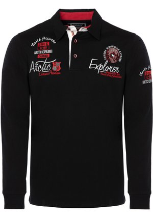 CARISMA LONGSLEEVE  UND STICKEREI EXPLORER - Polo majica - schwarz