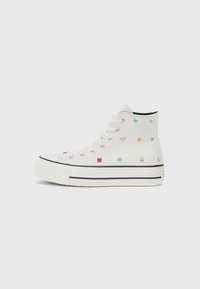 Converse - CHUCK TAYLOR ALL STAR - Augsti sporta apavi - vintage white/black Miniatūras attēls 1