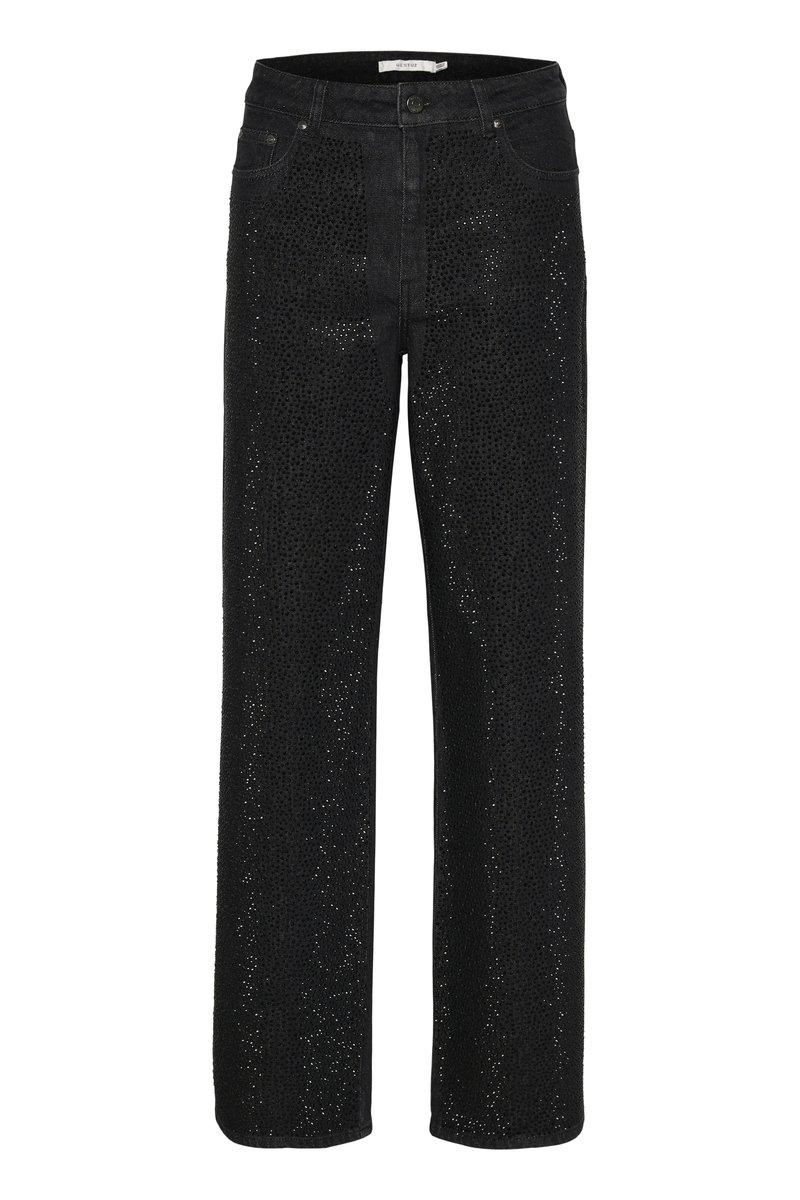 Gestuz Straight leg jeans zwart denim/blackdenim Gestuz Straight leg jeans zwart denim/blackdenim