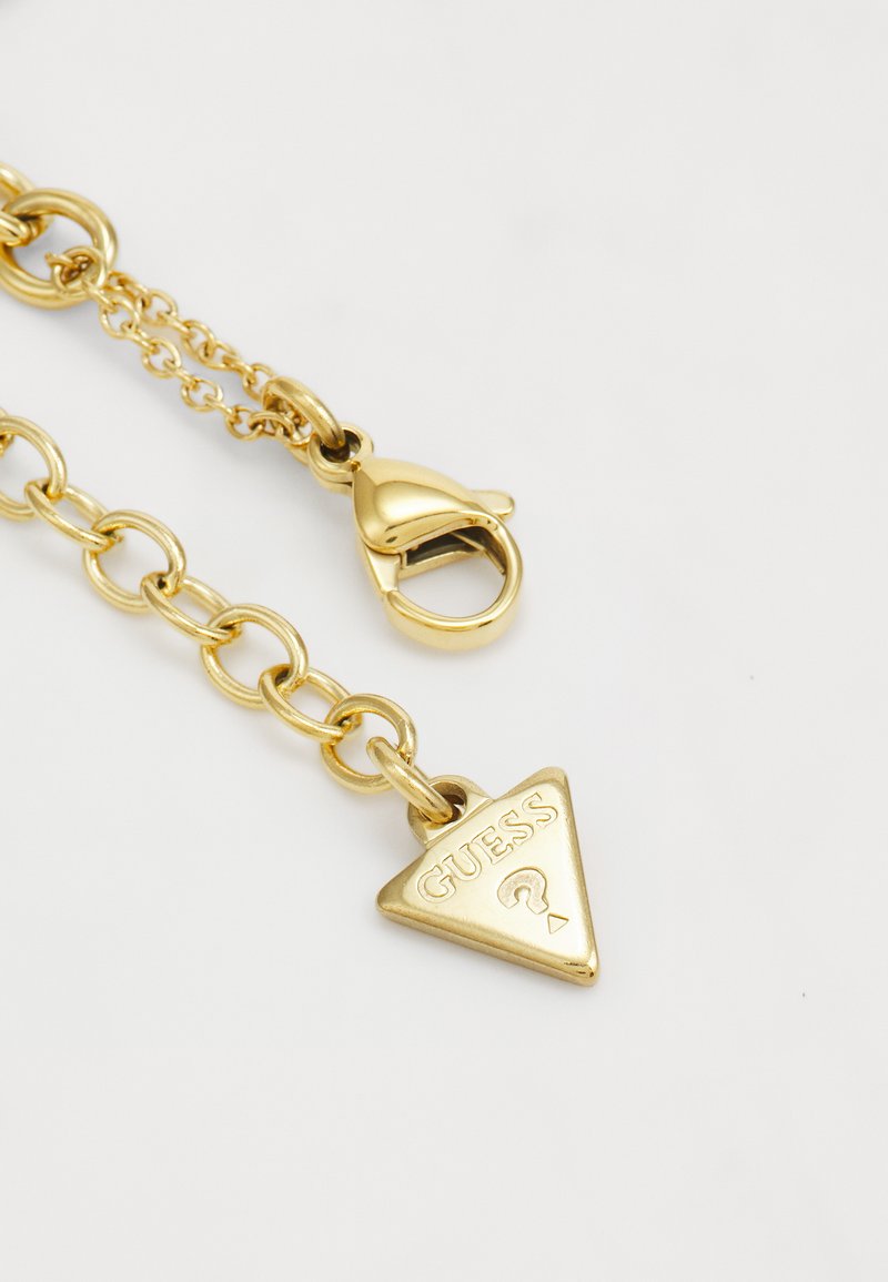 Bracelet Guess Vintage En Acier Doré - Maille Lourde Ajustable 18-24 Cm - Occasion
