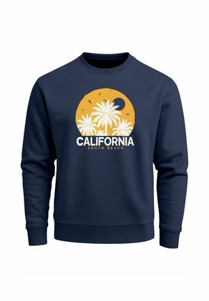 CALIFORNIA PALMEN FRONTPRINT - Sweatshirt - navy