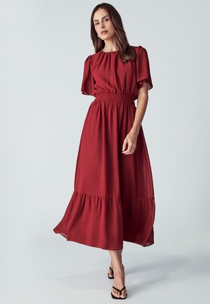 WILLA CASALLA MIDI DRESS - Denní šaty - burgundy