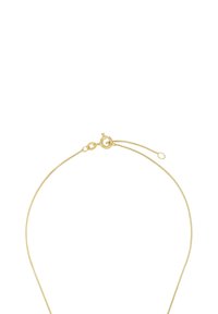 Guldkedja med ett fint, delikat mönster, utrustad med ett hummerspärr, slät yta och en subtil lyster.