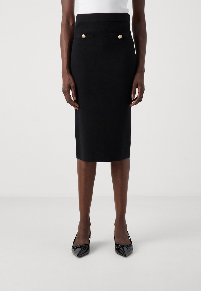 Vero Moda Tall VMSABA LENGHT SKIRT  - Pieštukinis sijonas - black