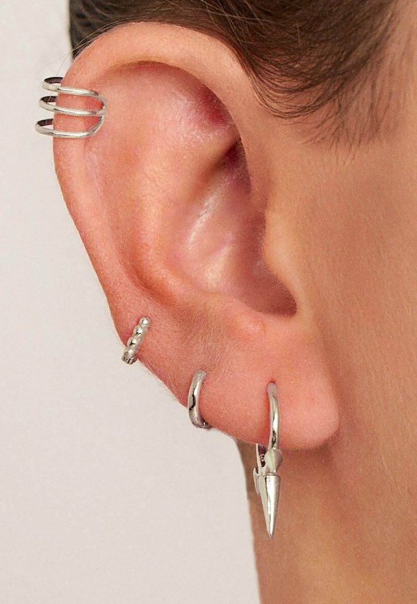 Pebbles XS - Einzelner Ohrring - plata color