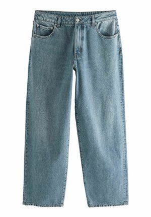 HOURGLASS BAGGY WIDE - Straight leg jeans - mid blue
