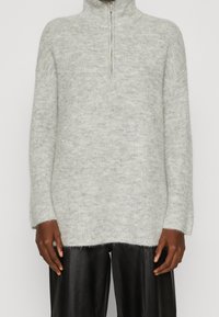 Selected Femme Stickad tröja - mottled light grey