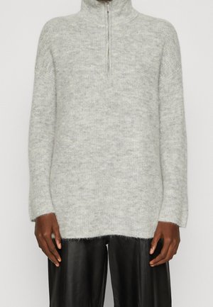 Pullover - mottled light grey