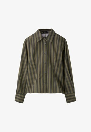 Stradivarius, STRIPED SHIRT - Chemisier - khaki
