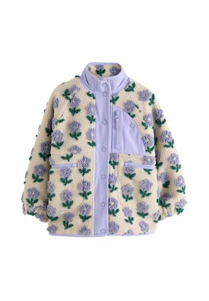 Next, BUTTON UP BORG JACKET - Fleecejakke - blue cream floral
