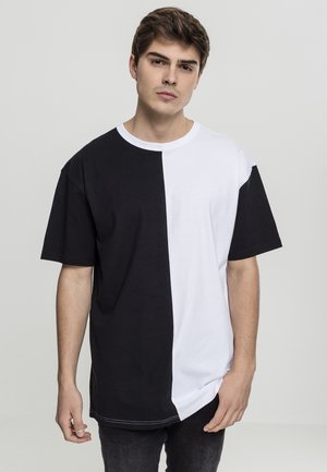 OVERSIZE HARLEQUIN TEE - Camiseta estampada - black/white