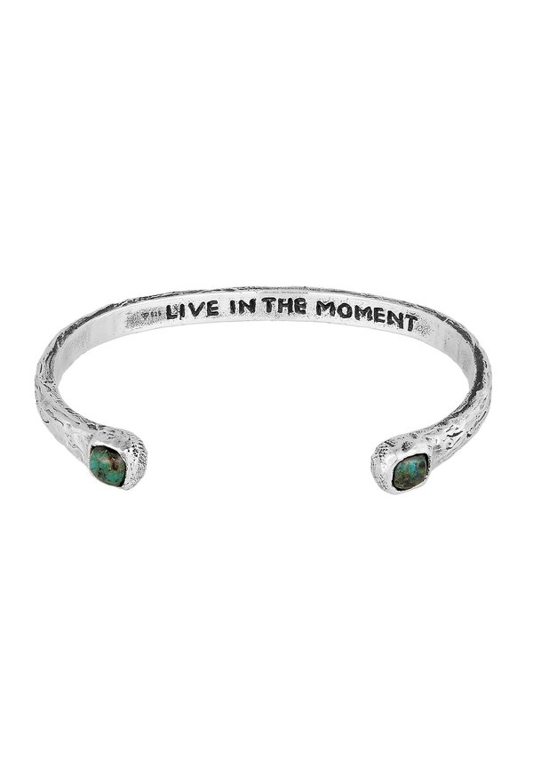 LIVE IN THE MOMENT - Armband - silberfarben